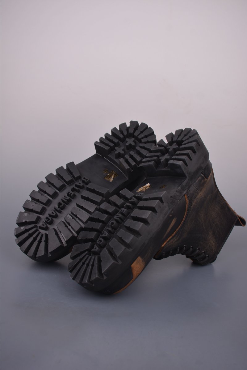 Balenciaga Distressed Martin Boot 'Brown' view