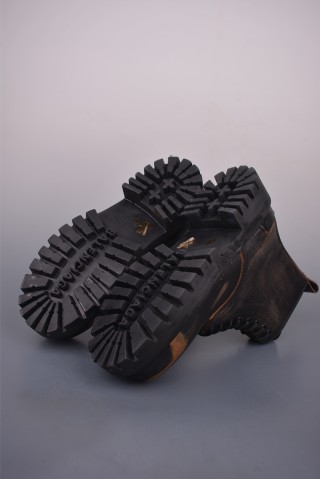 Balenciaga Distressed Martin Boot 'Brown' view 3