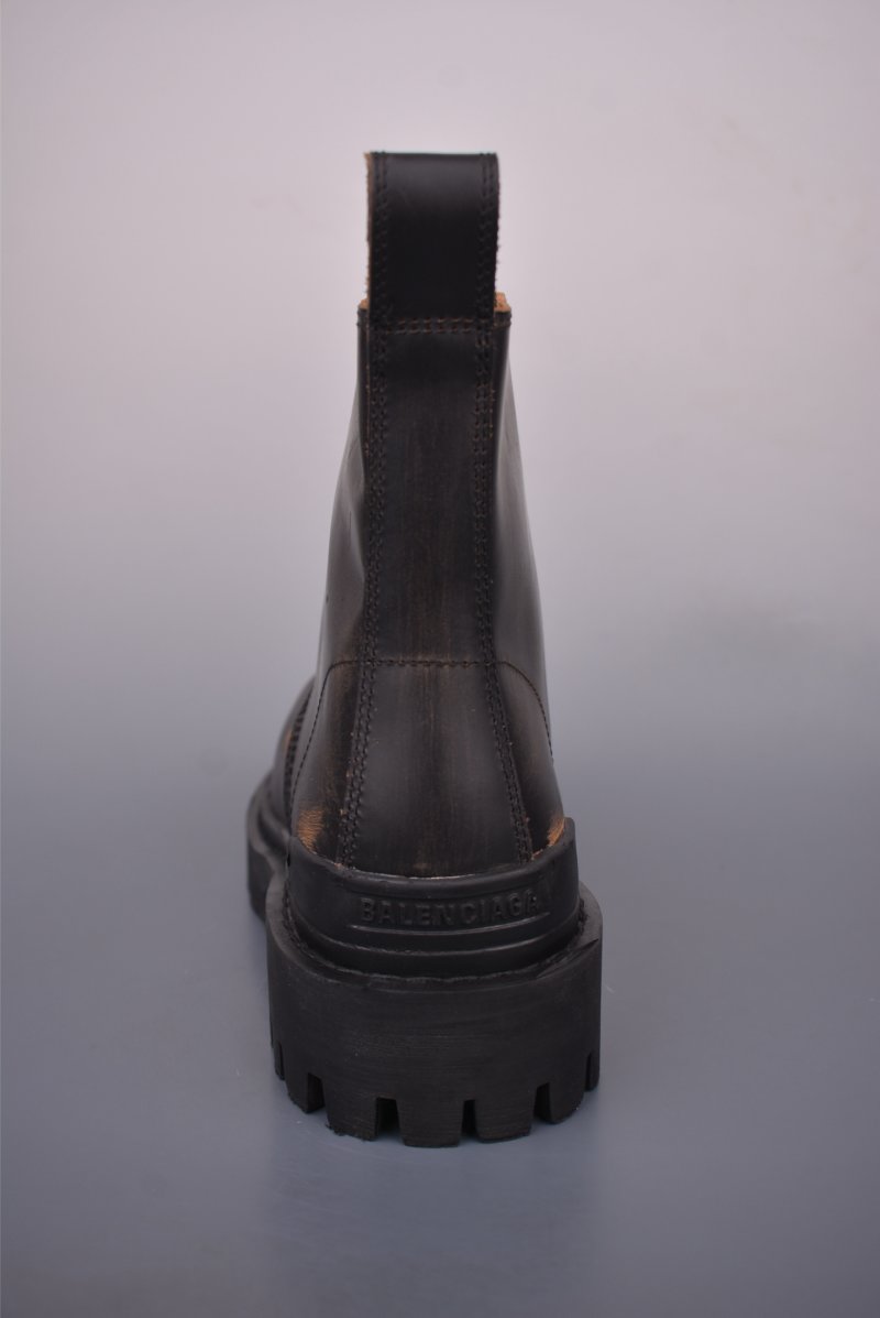 Balenciaga Distressed Martin Boot 'Brown' view