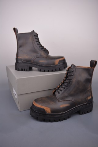 Balenciaga Distressed Martin Boot 'Brown' view 5
