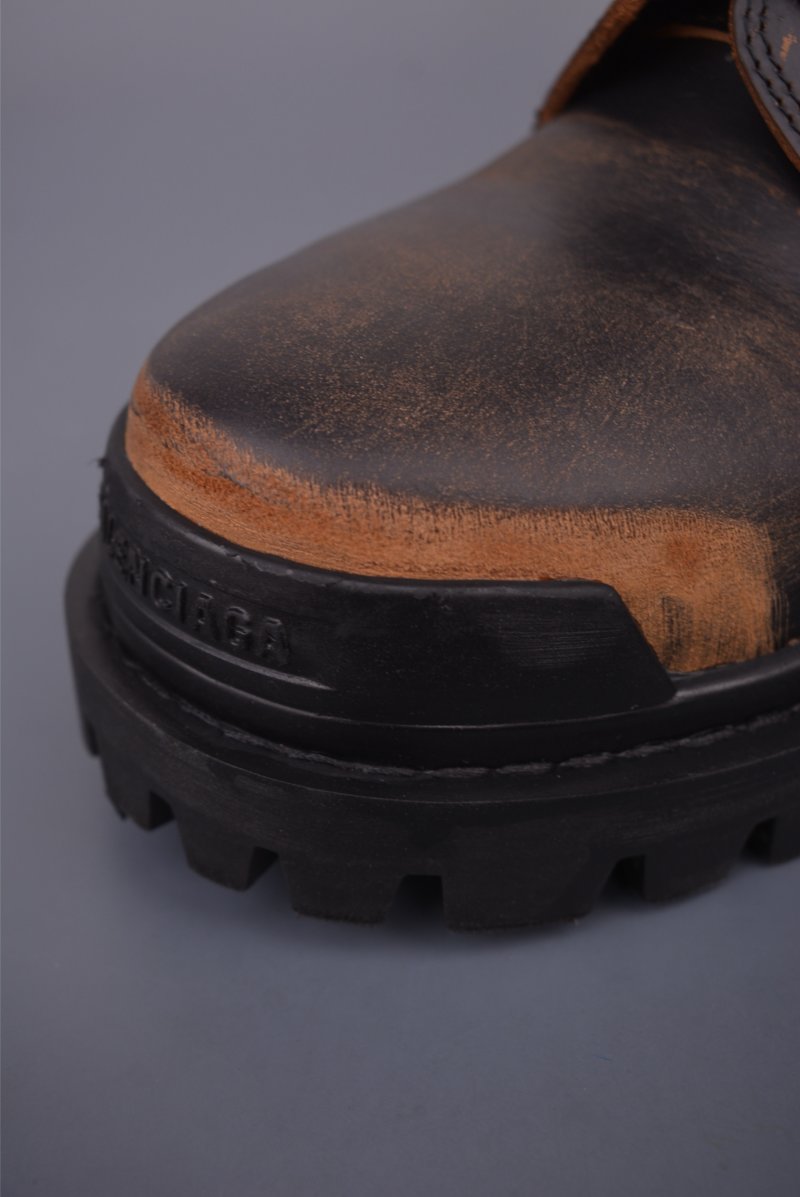 Balenciaga Distressed Martin Boot 'Brown' view