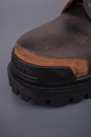 Balenciaga Distressed Martin Boot 'Brown' view 6