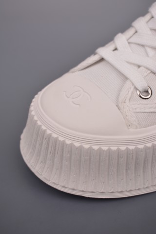 Chanel Canvas Sneaker 'Red' view 6