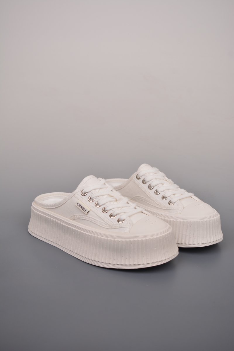 Chanel Canvas Slip-On 'Red'
