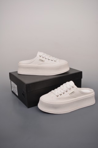 Chanel Canvas Slip-On 'Red' view 5