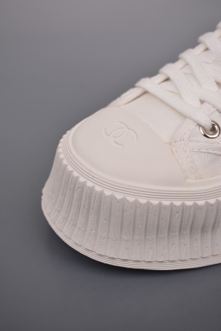 Chanel Canvas Slip-On 'Red' view 6