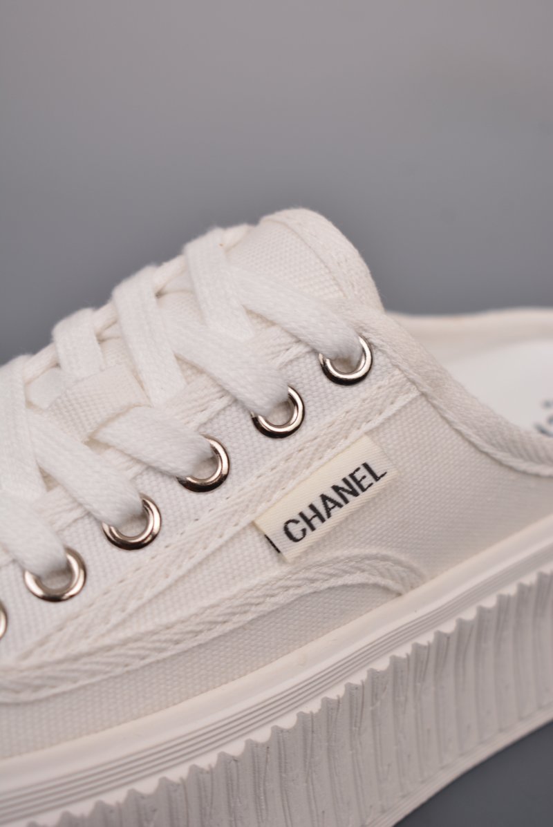 Chanel Canvas Slip-On 'Red' view