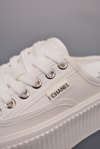 Chanel Canvas Slip-On 'Red' view 7