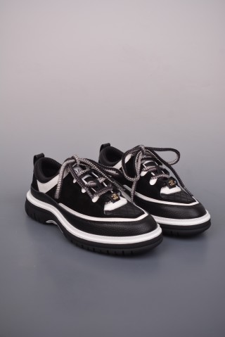Chanel C Logo Platform Sneaker view 1