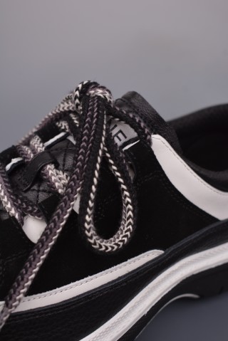 Chanel C Logo Platform Sneaker view 7