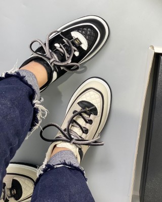 Chanel 2025C Platform Sneaker view 3