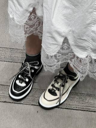 Chanel 2025C Platform Sneaker view 5