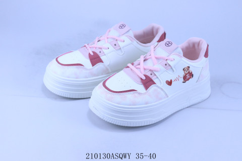 Chanel High-Top Platform Shoe 'Red' view 5