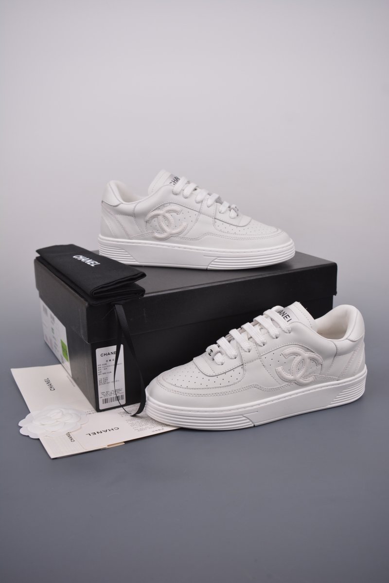 Chanel Low-Top Sneaker 'Black / White / Red' view