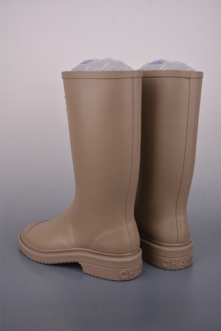 Chanel C Logo Rain Boot 'Black' view 2