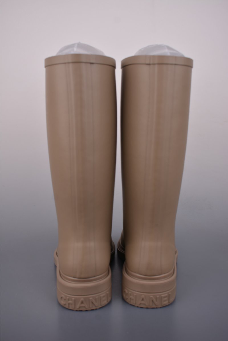 Chanel C Logo Rain Boot 'Black' view