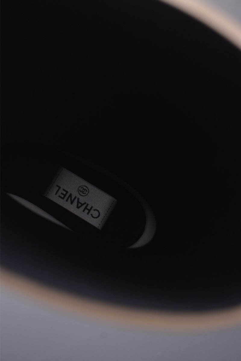 Chanel C Logo Rain Boot 'Black' view