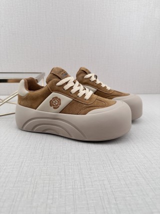 Chanel Q11 Platform Sneaker 'Black / White' view 3