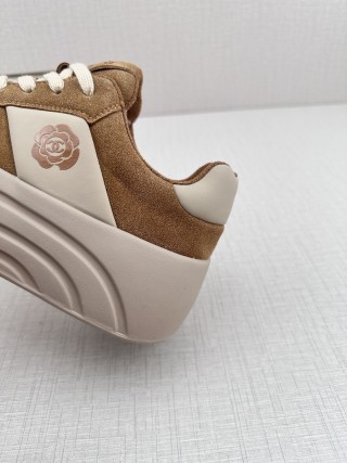 Chanel Q11 Platform Sneaker 'Black / White' view 8
