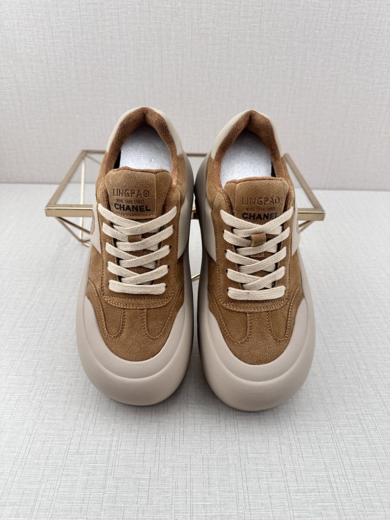 Chanel Q11 Platform Sneaker 'Black / White' view