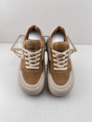 Chanel Q11 Platform Sneaker 'Black / White' view 9