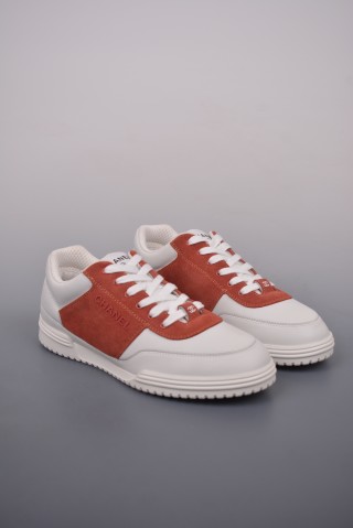 Chanel Low-Top Sneaker 'White / Red' view 1