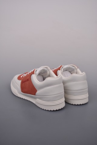Chanel Low-Top Sneaker 'White / Red' view 2