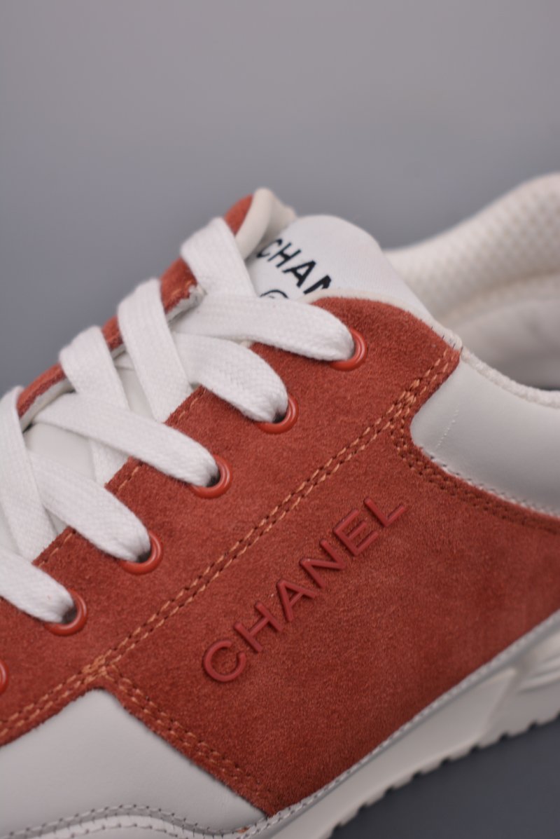 Chanel Low-Top Sneaker 'White / Red' view