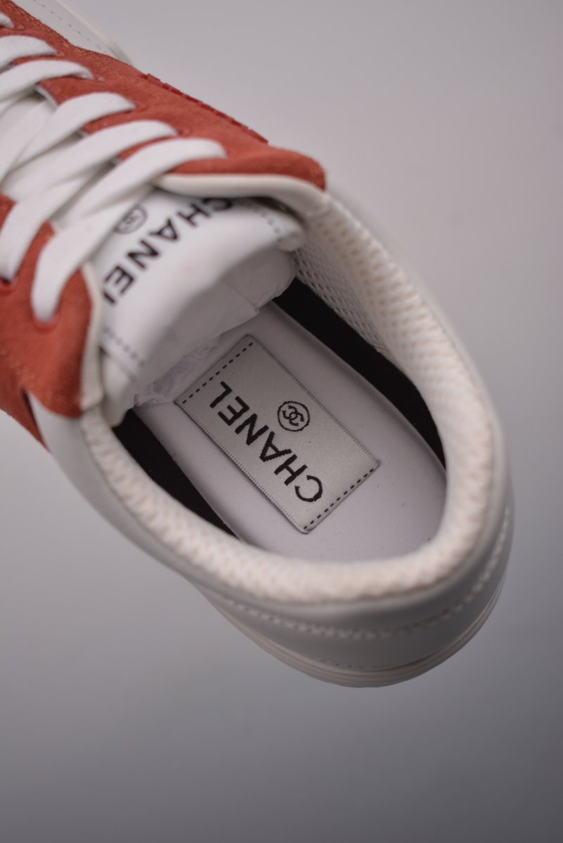Chanel Low-Top Sneaker 'White / Red' view