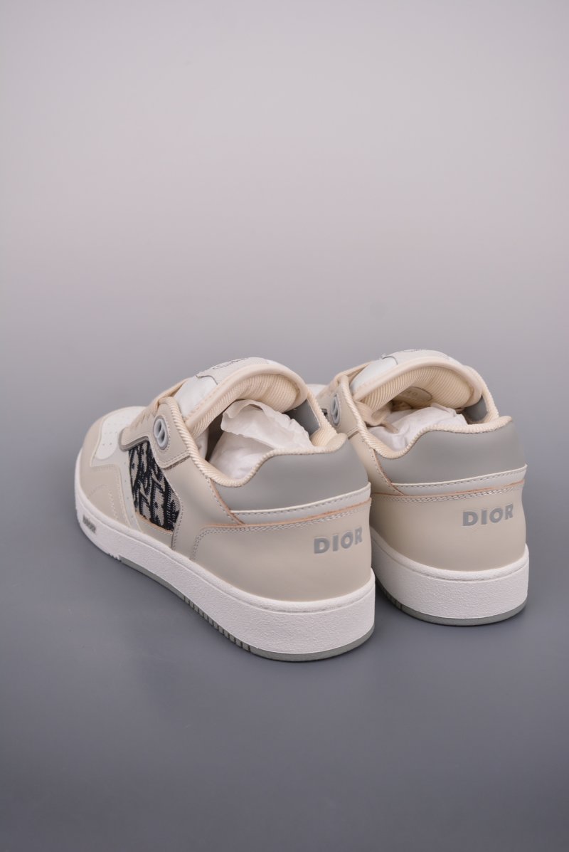 Dior B27 Oblique Low-Top Sneaker 'Black / White / Beige' view