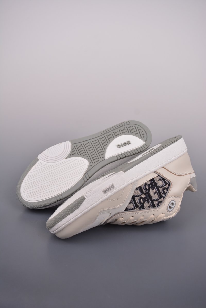 Dior B27 Oblique Low-Top Sneaker 'Black / White / Beige' view