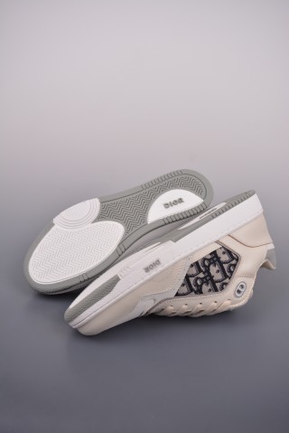 Dior B27 Oblique Low-Top Sneaker 'Black / White / Beige' view 3