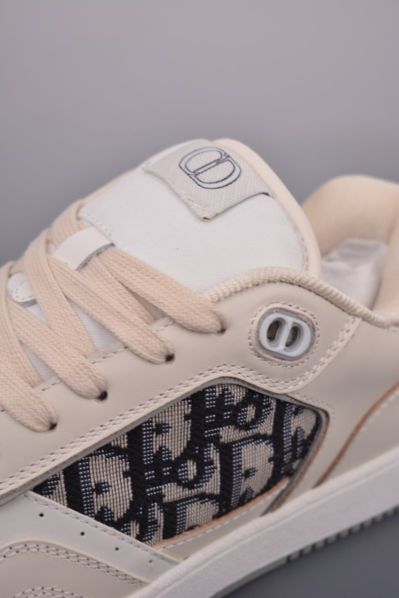 Dior B27 Oblique Low-Top Sneaker 'Black / White / Beige' view