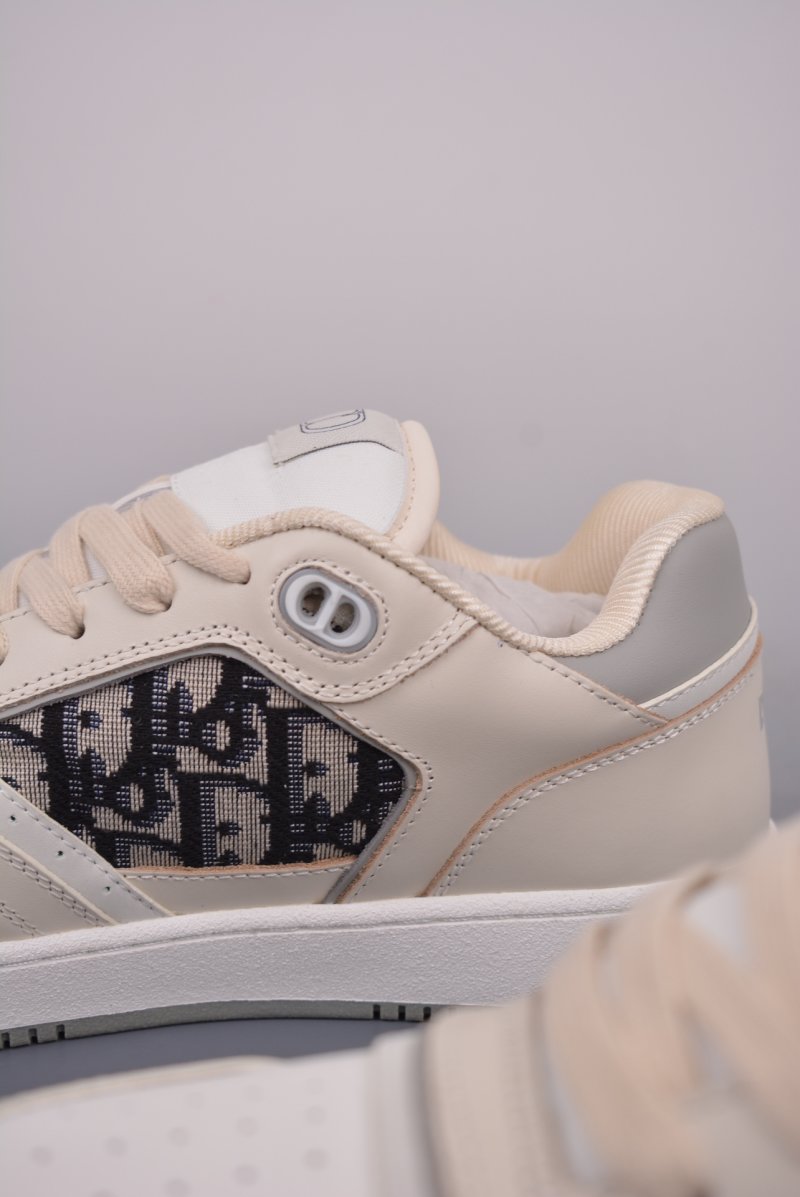 Dior B27 Oblique Low-Top Sneaker 'Black / White / Beige' view