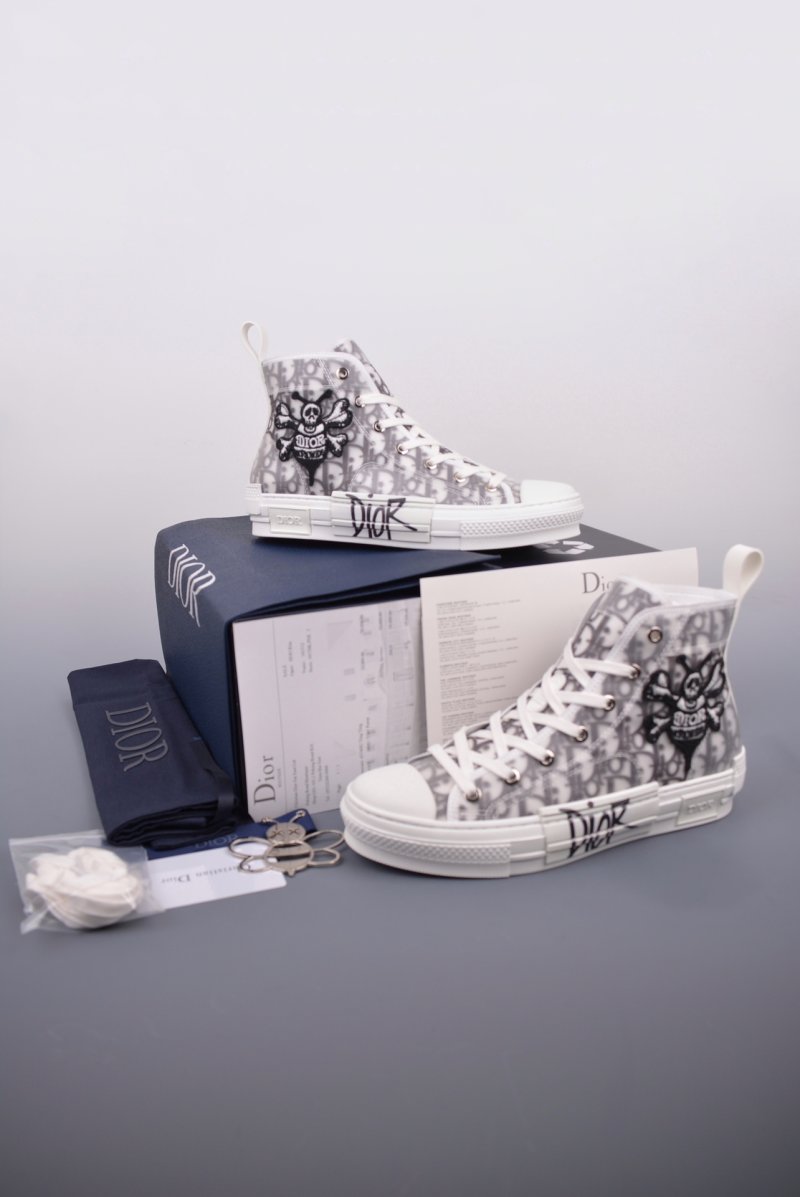 Dior B23 Oblique Top Sneakers view