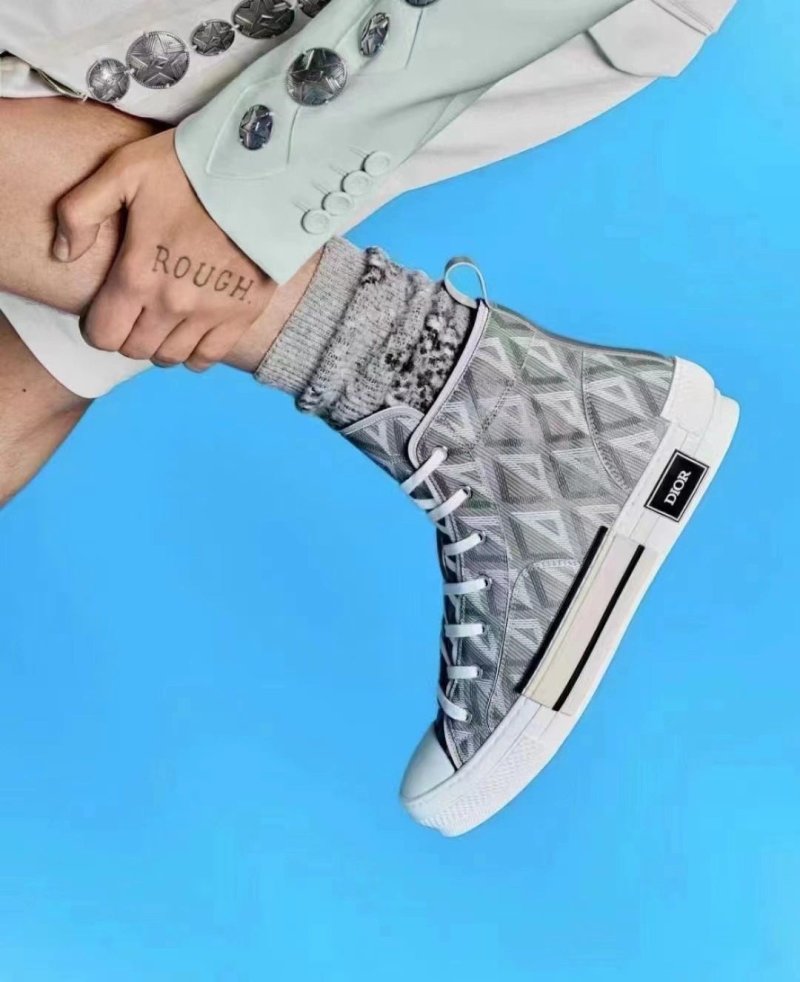 Dior B23 Oblique Top Sneakers view