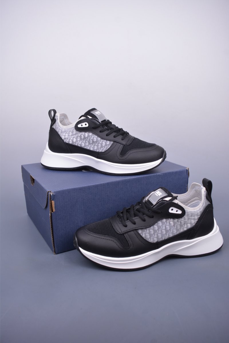 Dior B25 Runner 'Black / White' view