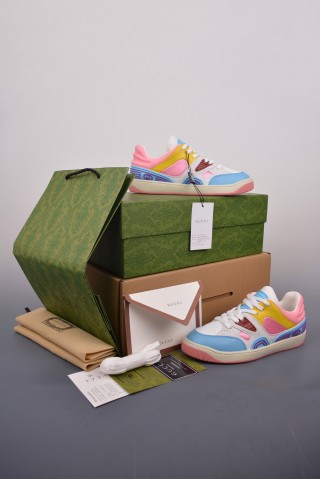 Gucci Basket Low-Top Sneaker 'Red' view 14