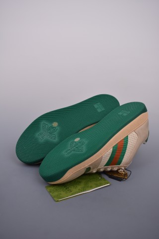 Gucci Distressed Screener Sneaker view 3