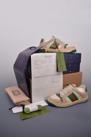 Gucci Distressed Screener Sneaker view 5