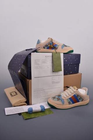 Gucci Distressed Screener Sneaker view 14