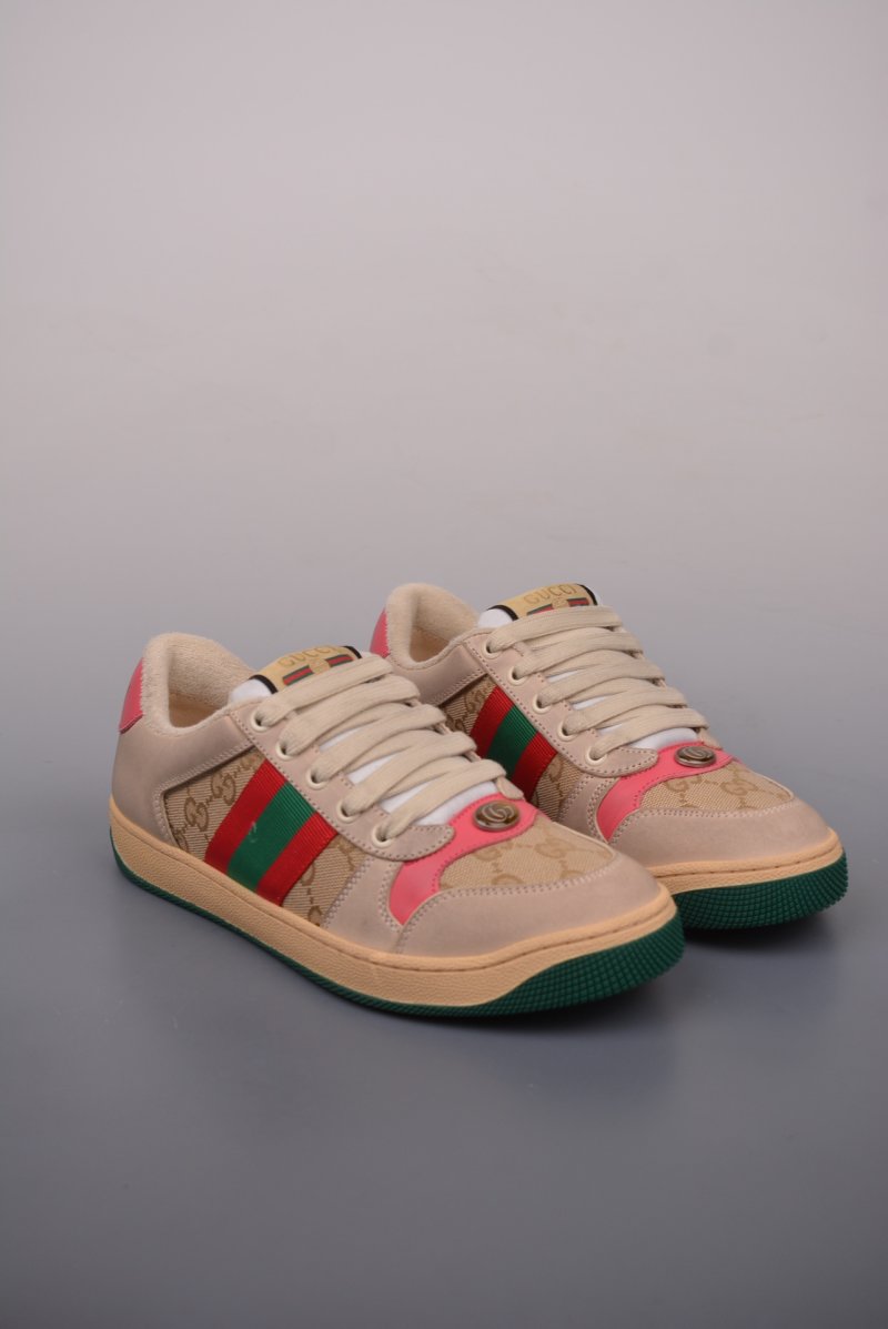 Gucci Distressed Screener Sneaker 'White'