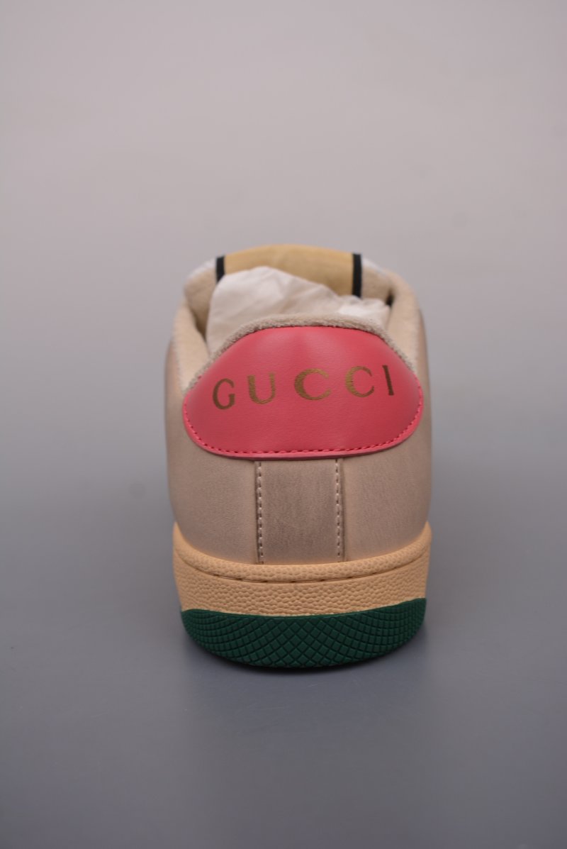 Gucci Distressed Screener Sneaker 'White' view