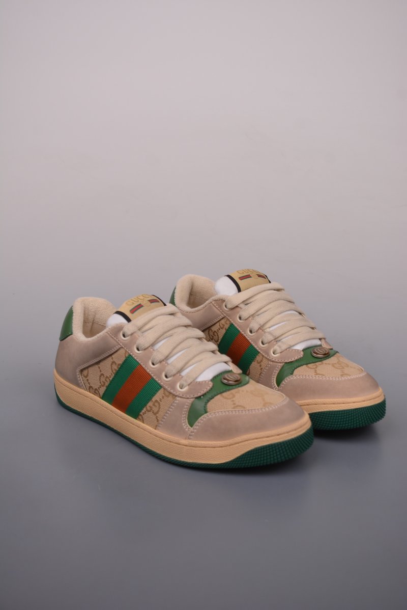 Gucci Distressed Screener Sneaker 'White'