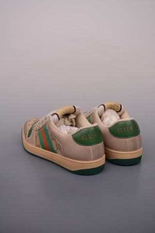 Gucci Distressed Screener Sneaker 'White' view 2