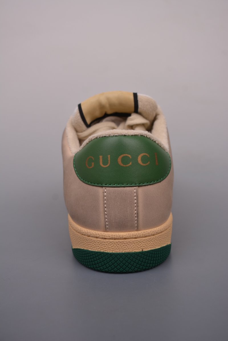 Gucci Distressed Screener Sneaker 'White' view