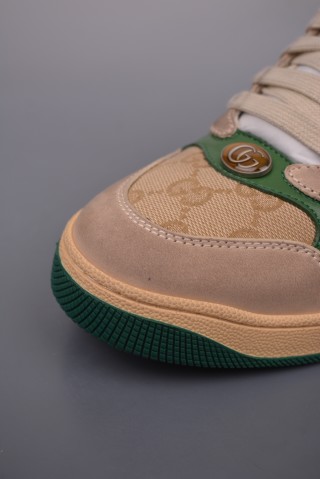 Gucci Distressed Screener Sneaker 'White' view 6