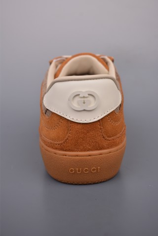 Gucci Interlocking G Suede Sneaker 'Gold' view 4