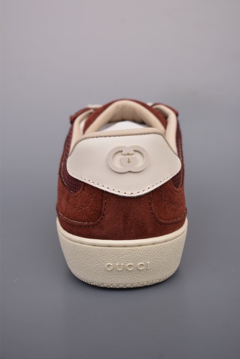 Gucci Interlocking G Suede Sneaker 'Gold' view