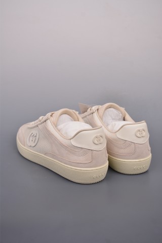 Gucci Interlocking G Suede Sneaker 'Gold' view 20